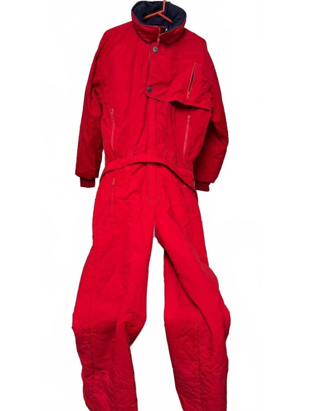 Obermeyer Men's Vintage Red One Piece Ski Suit Snowsuit Size S
